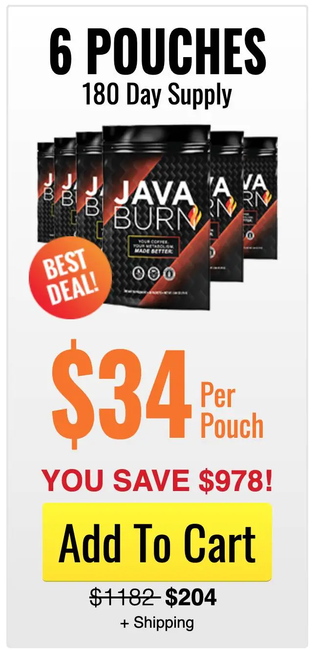 Java Burn 6 Bottle